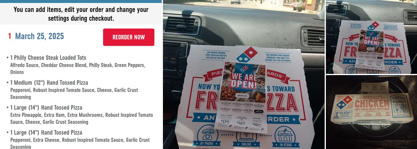 Domino's Pizza Menu