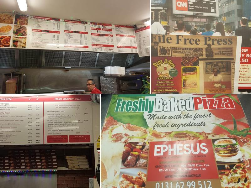 Papa Jaffer's Ephesus Menu