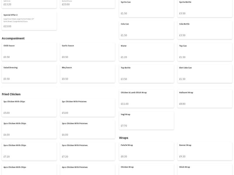Best Kebab House Menu