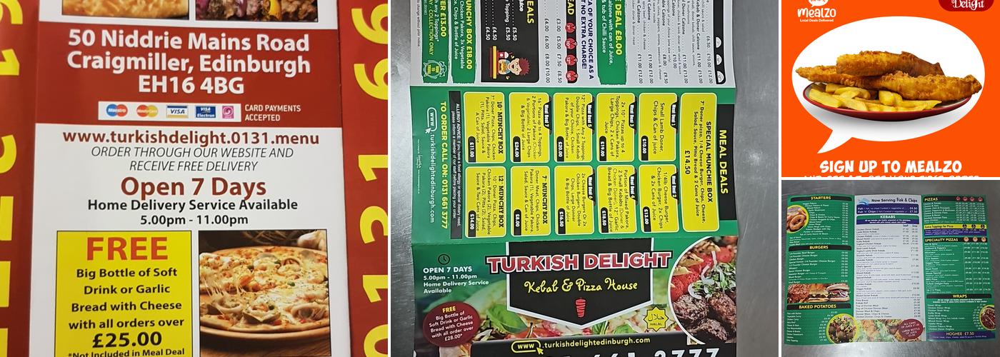 Turkish Delight Menu