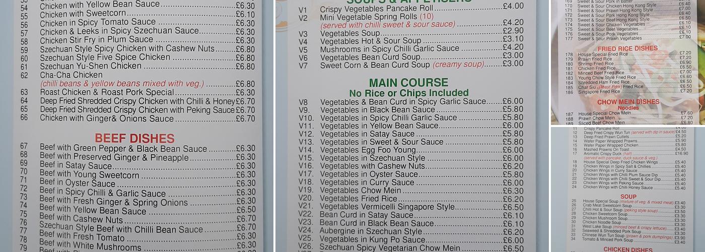 The New Garden Grove Menu