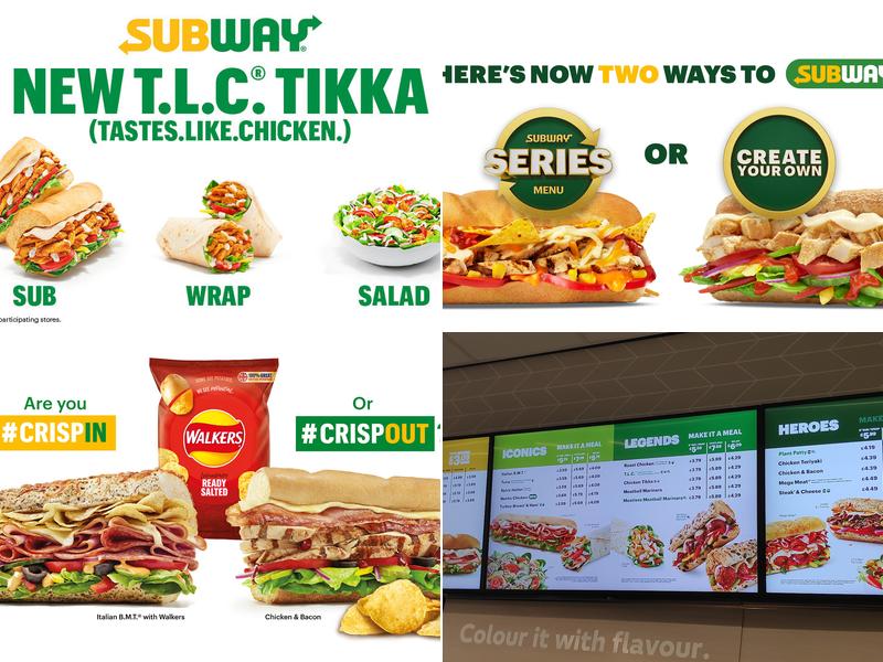 Subway Menu