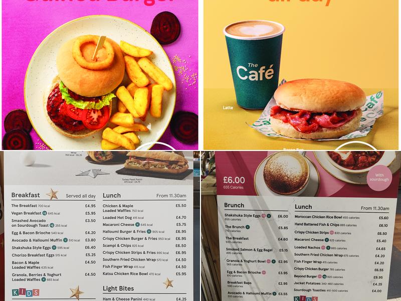 Tesco Cafe Menu