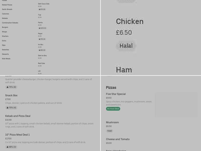 Istanbul Takeaway Kebab House Menu