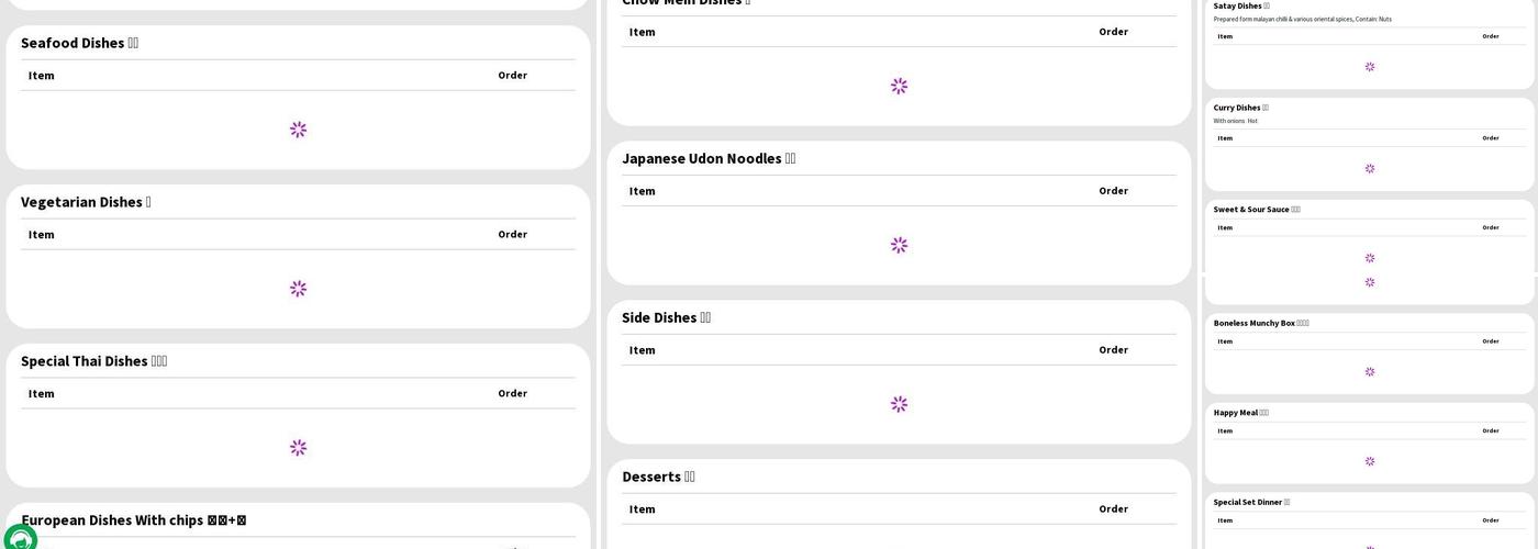 Rose Chinese Takeaway Menu