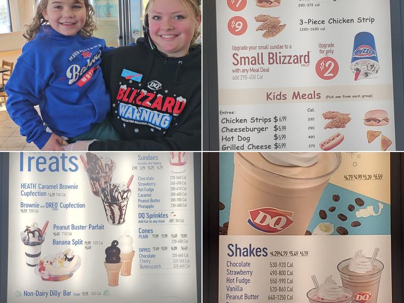 Dairy Queen Menu