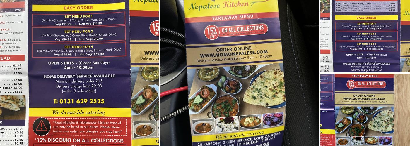 Momo Nepalese Kitchen Menu