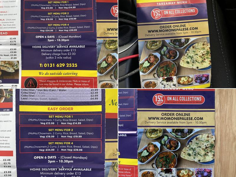 Momo Nepalese Kitchen Menu