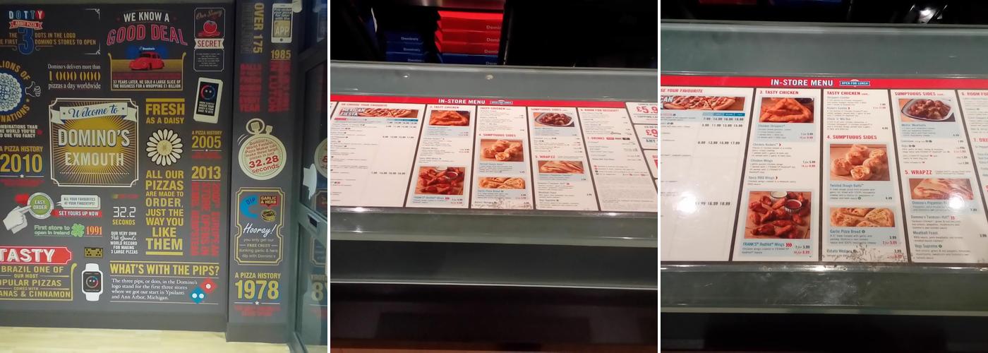Domino's Pizza - Exmouth Menu