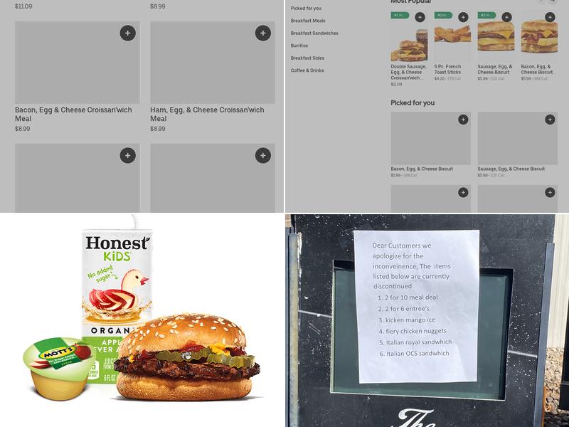 Burger King Menu