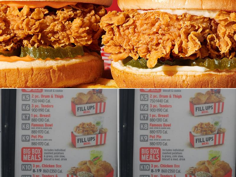 KFC Menu