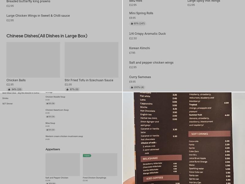 Grange Takeaway Menu