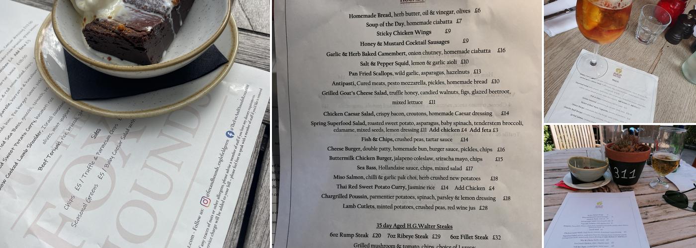 The Fox & Hounds Menu