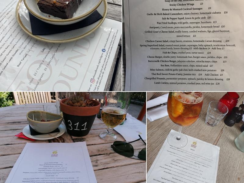 The Fox & Hounds Menu