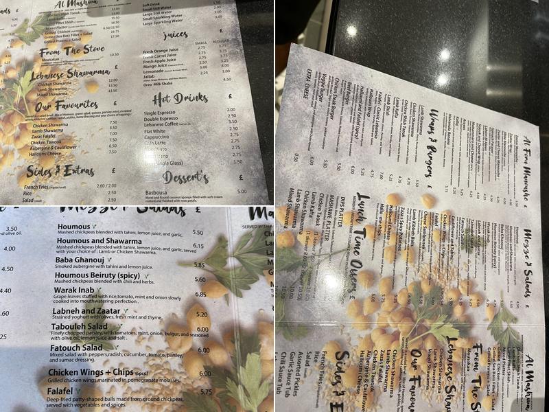 Zaza's Lebanese 2 Menu