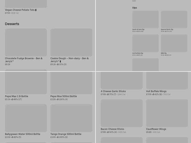 Papa Johns Pizza Menu