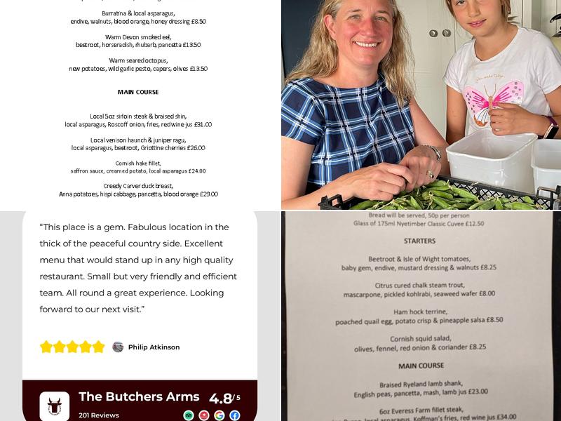The Butchers Arms Menu