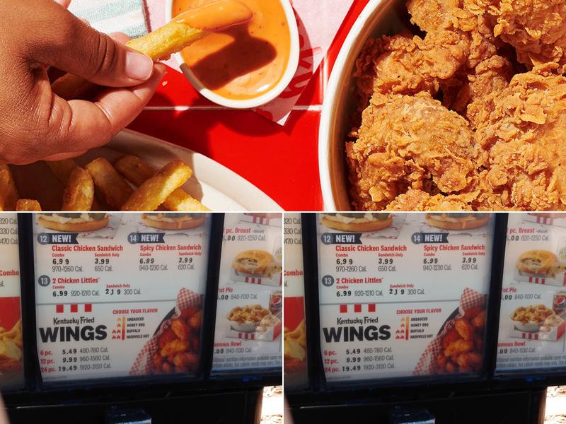 KFC Menu