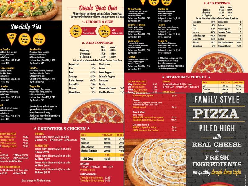 Godfather's Pizza Menu