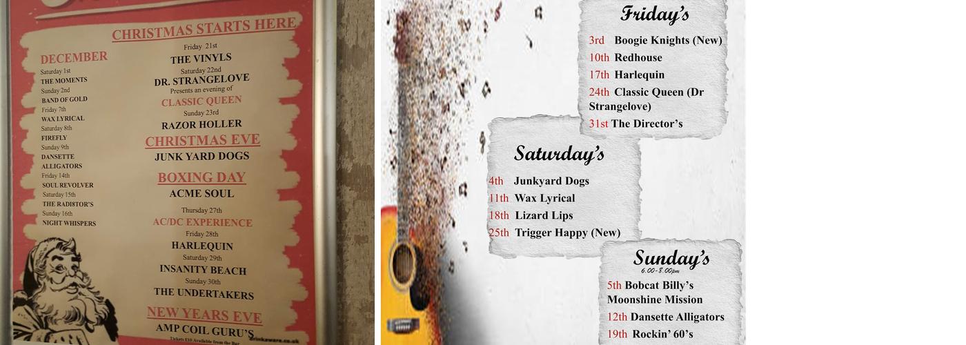 The Olde Red Lion Menu