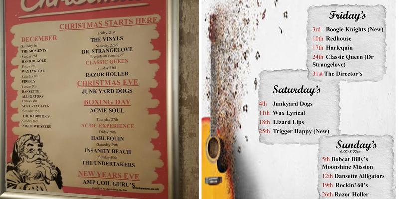 The Olde Red Lion Menu