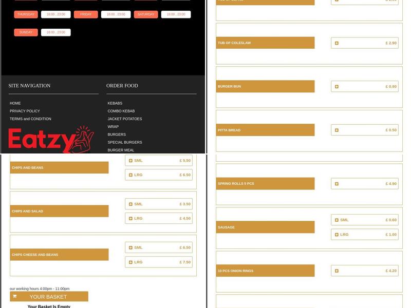 ELLESMERE PORT KEBAB AND PIZZA HOUSE Menu