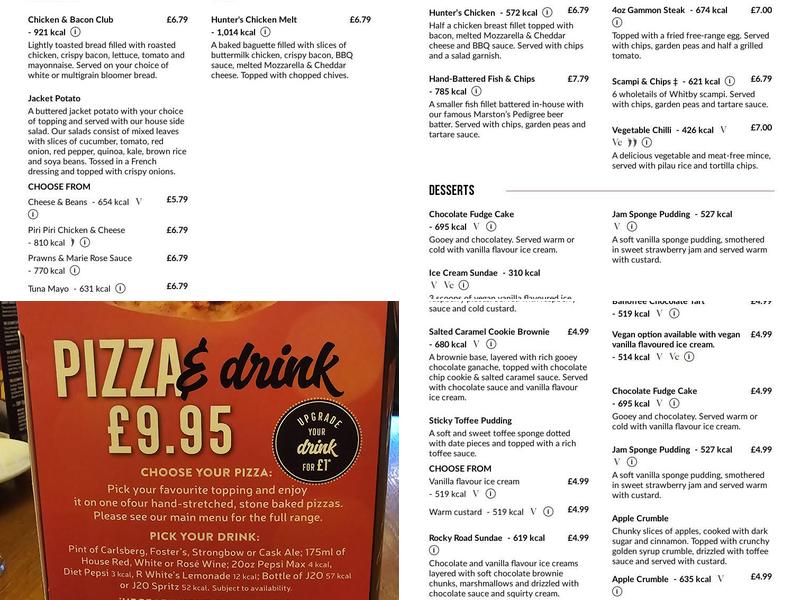 Old Wirral Hundred Menu