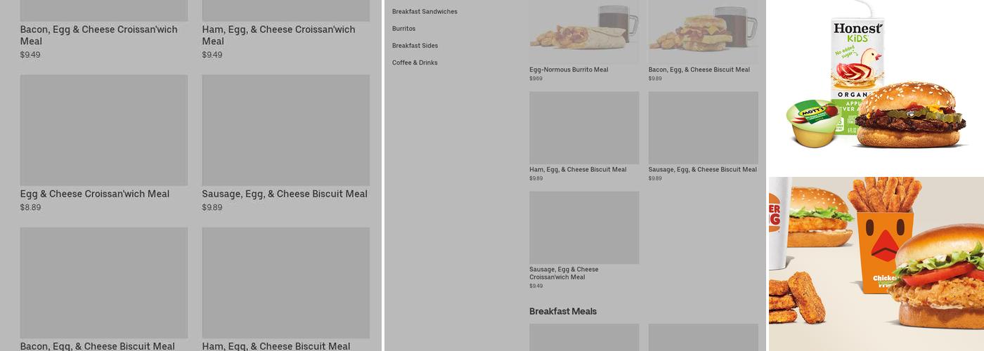 Burger King Menu
