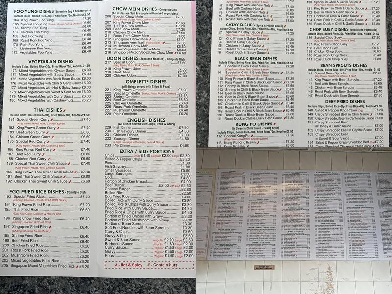 Jade Chinese Takeaway Menu