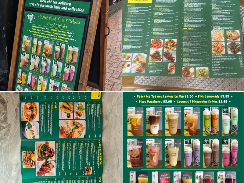 Chang Chai Thai Kitchen in Ely Menu