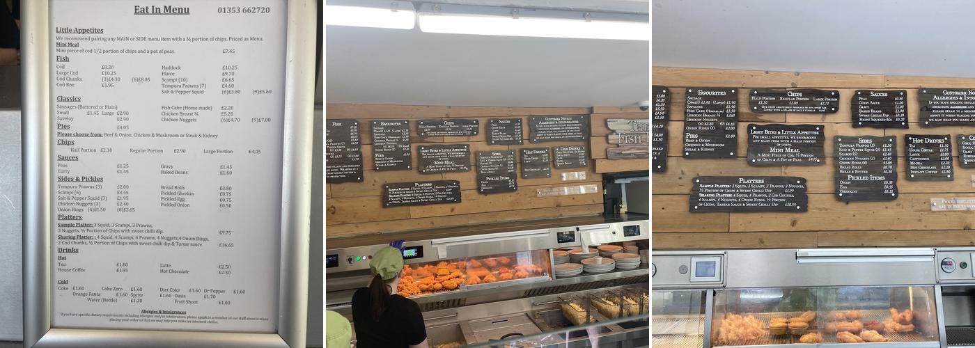 The Fish House Ely Menu