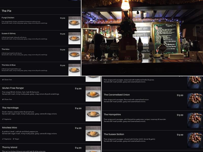 The Sussex Brewery Menu