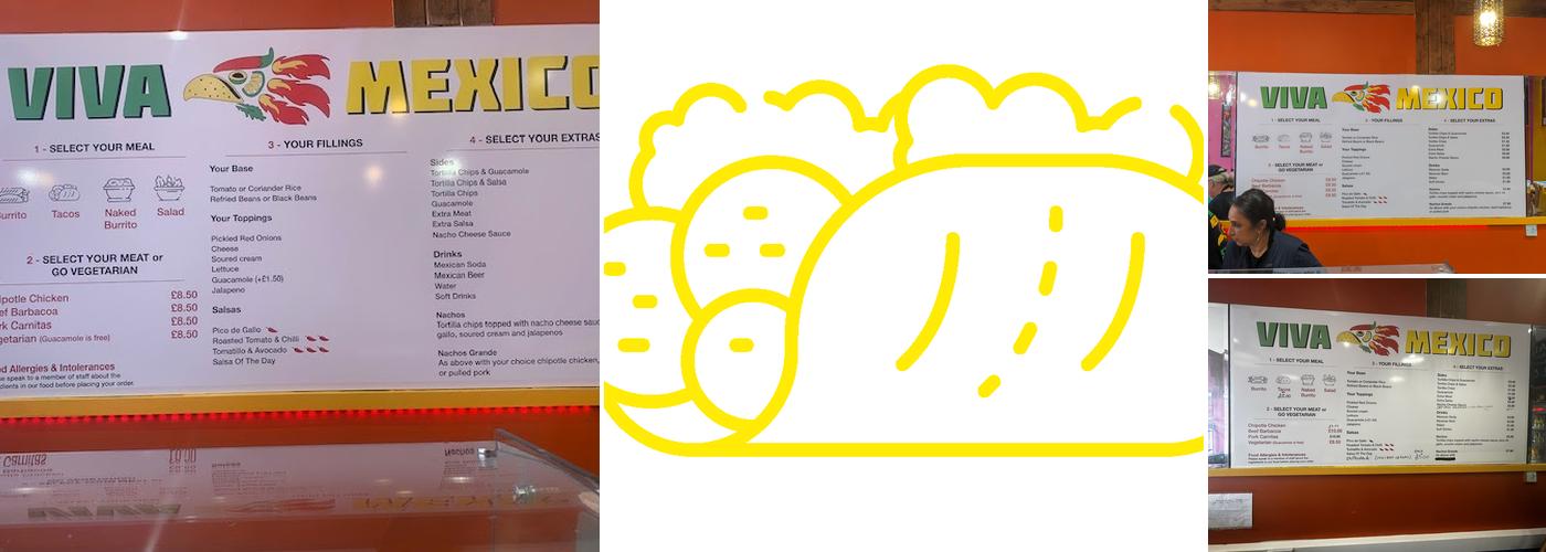 Viva Mexico Menu