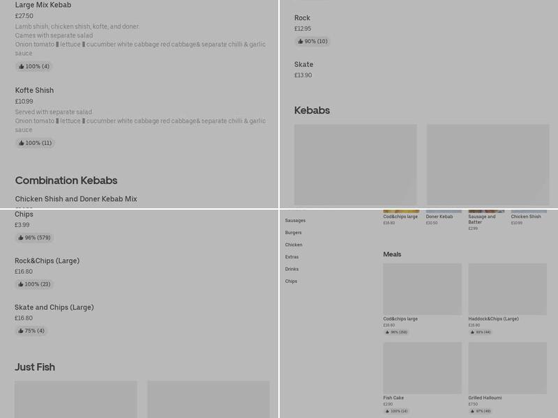 The Blue Mermaid Menu