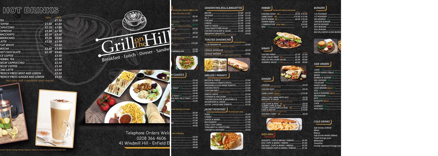 Grill On The Hill Menu