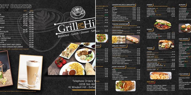 Grill On The Hill Menu