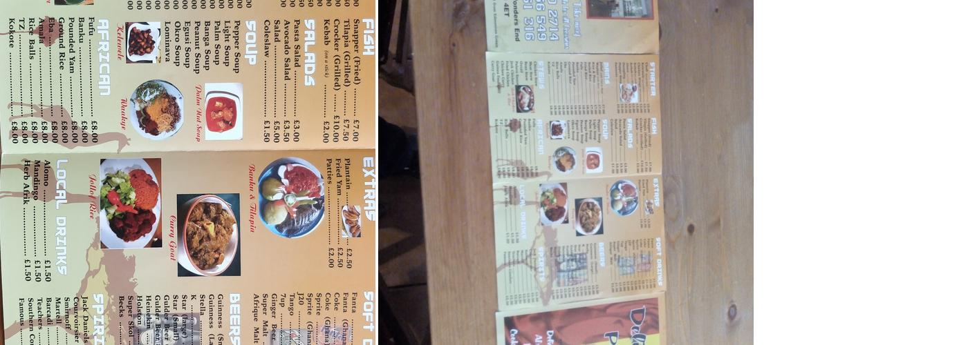 Delicious Point Menu