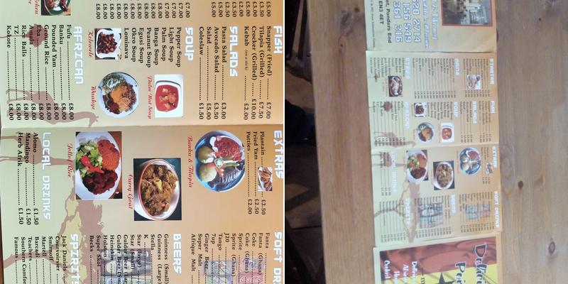 Delicious Point Menu