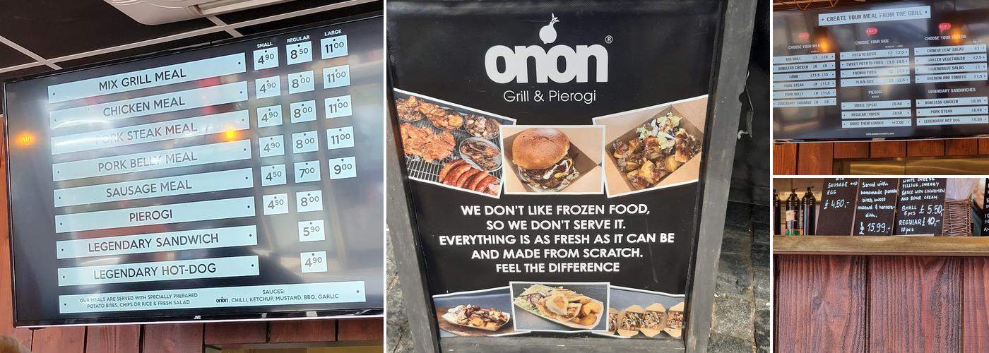 On'On Grill & Pierogi Menu