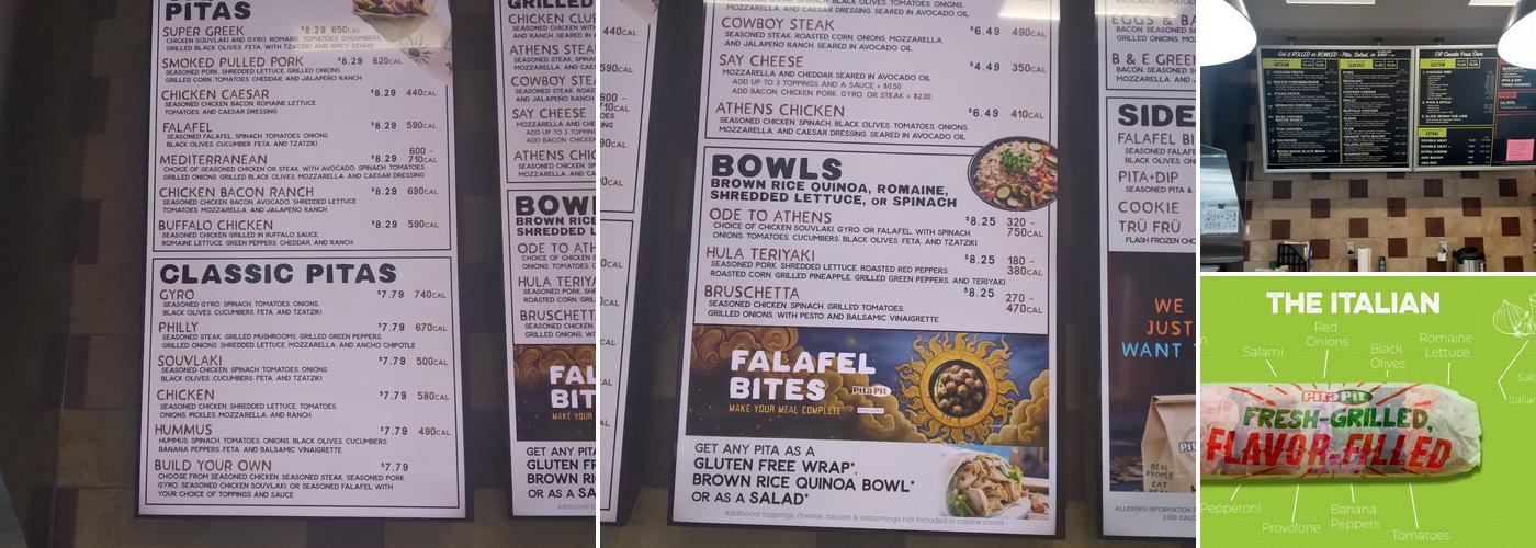 Pita Pit Menu