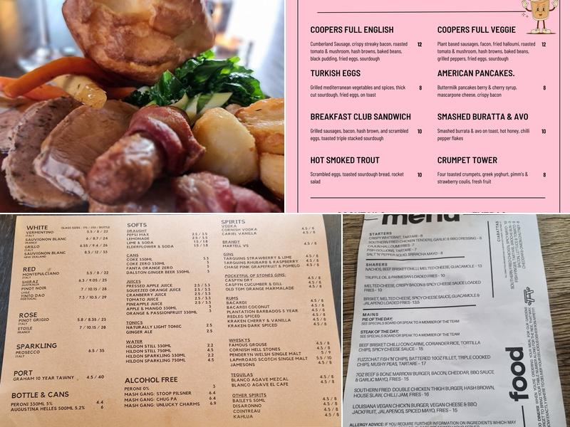 The Jolly Coopers Pub & Fuzzchat Brewery Menu