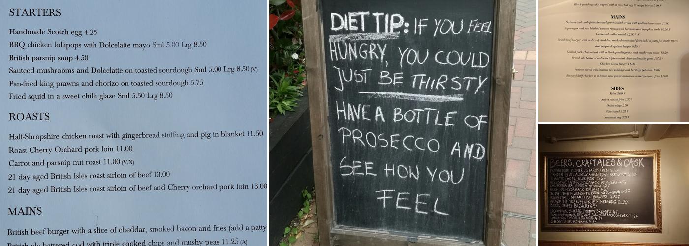 The Marquis Of Granby Menu