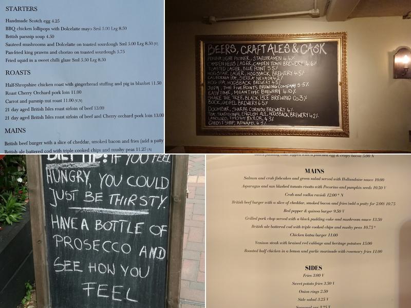 The Marquis Of Granby Menu