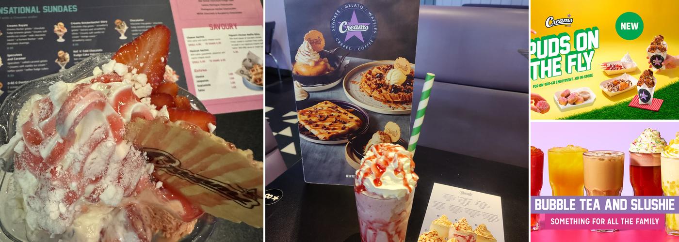 Creams Cafe Epsom Menu