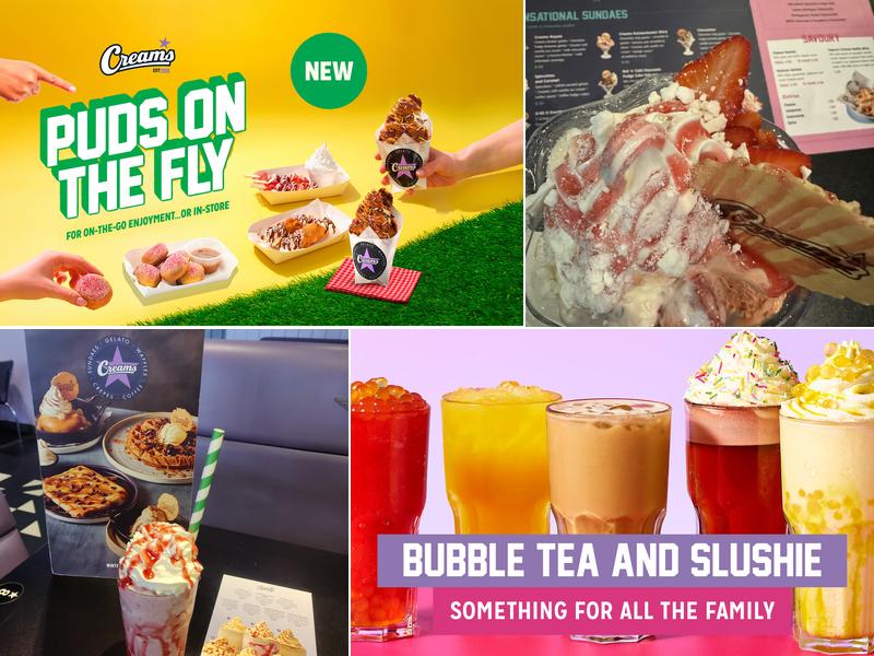 Creams Cafe Epsom Menu