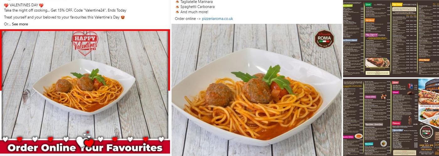 Pizzeria Roma (Free Delivery 3 Miles) Menu