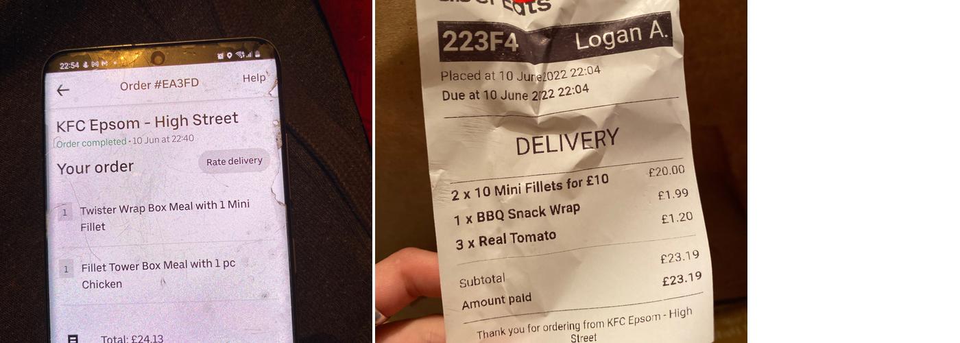 KFC Epsom - High Street Menu