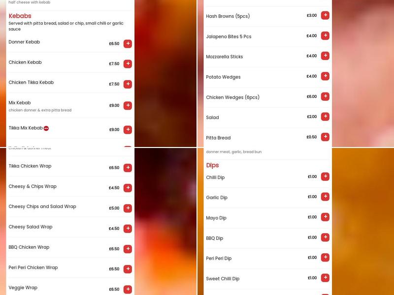 Morpeth Grill and Pizza Menu