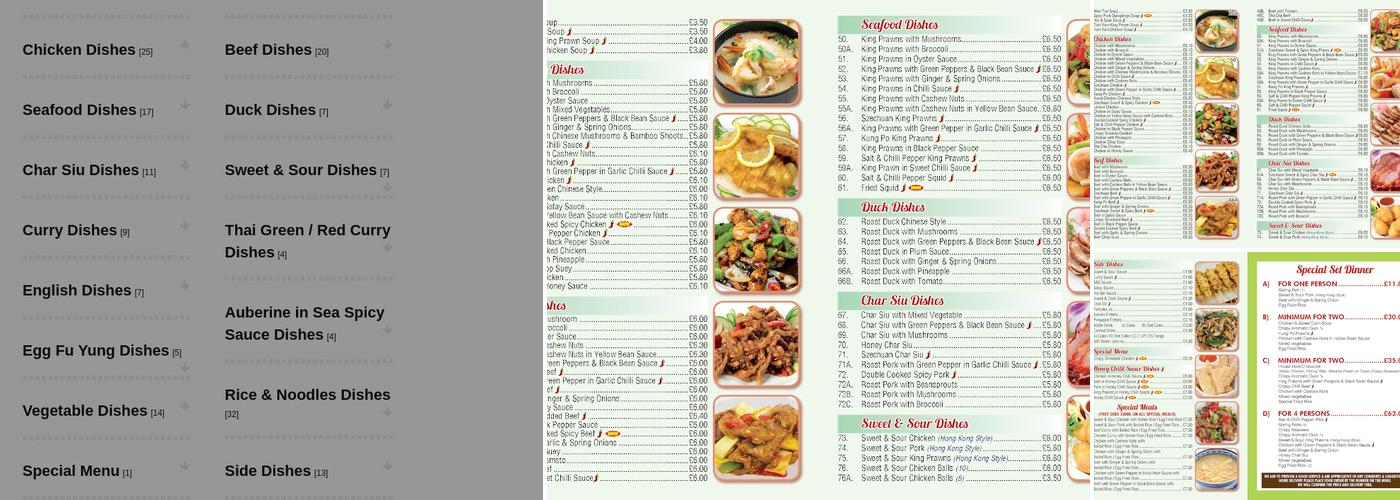 China Spice Menu