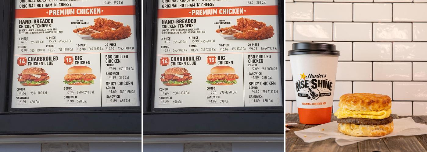 Hardee's Menu